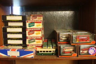 17 Great British buses boxed, together with 23 Exclusive limited edition model buses boxed and 13 Solido buses boxed and 7 other Solido buses unboxed