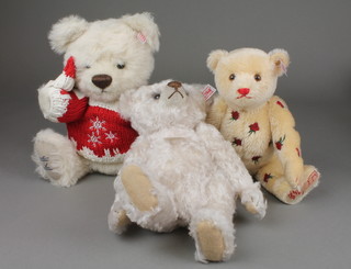 3 Steiff limited edition teddy bears - Jakob, musical bear Jerusalem and Oscar 2008, all 12", boxed and with certificates