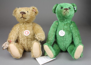 A Steiff limited edition 1908 green replica bear - Romance 12" boxed and with certificate 