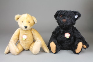 A Steiff replica 1928 limited edition teddy bear - Petsy 1928 and 1 other 1963 complete with certificates and boxes 12"