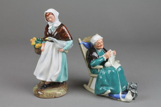 A Royal Doulton figure - Twilight HN2256 5 1/2" and ditto Country Lass HN1991 7"