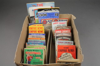 Football, various 1950's Empire News, News Chronicle and Daily Worker football annuals and memorabilia