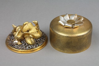 Stuart Devlin, a silver and silver gilt Twelve Years of Christmas Surprise box - Six Geese A-Laying, enclosed in a silver gilt box with ribbon festoon, limited edition no. 76/100, boxed, London 1975, approx 420 grams