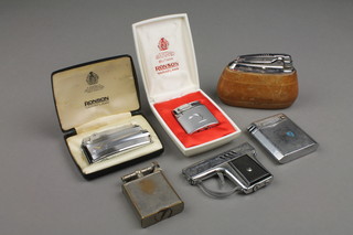 A gentleman's chromium cased Ronson cigarette lighter and 5 other lighters
