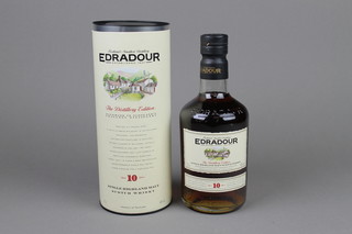 A 70cl bottle of Edradour 10 year old single malt whisky 