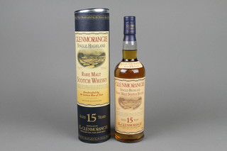 Glenmorangie, a 70cl bottle of 15 year old Highland Malt whisky 