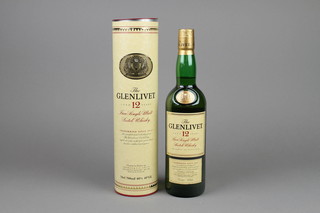Glenlivet, a 70cl bottle of 12 year old pure single malt whisky