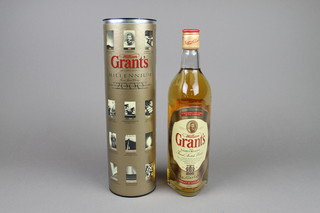 Grants, a 70cl bottle of millenium whisky 
