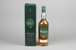 Glenord, a 70cl bottle of 12 year old malt whisky 