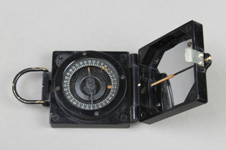 A Military issue prismatic compass Mk One, the reverse marked B326051 