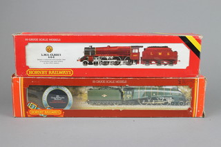 A Hornby O gauge locomotive and tender R.309 Mallard and 1 other LMS Class 5 4-6-0