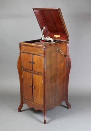 A Fullotone standard gramophone together with a collection of various 78rpm records 