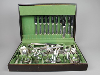 A modern canteen of plated cutlery