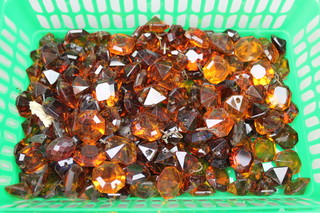 A quantity of faceted lustres