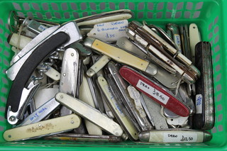 A collection of pocket knives