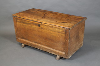 An 18th/19th Century Continental pine coffer with hinged lid 24"h x 47"w x 23 1/2"d 