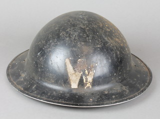 A WWII Air Raid warden's helmet 