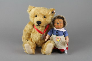 A Steiff limited edition bear - James, exclusively made for Christies with certificate and box together with a Steiff hedgehog - Micki 1952, both boxed and with certificates