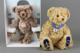 A Steiff limited edition Coronation bear 2003 and a Steiff Rolopan bear, both boxed and with certificates  