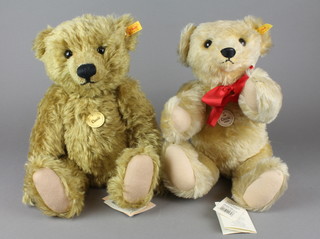 A Steiff Classic replica bear 1909 14" and a Steiff Classic yellow bear 16" 