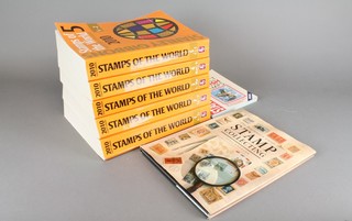 Stanley Gibbons "Stamps of the World" volumes 1-5, Stanley Gibbons "Collect British Stamps 2008" and a Granger's "The Beginners Guide to Stamp Collecting"  