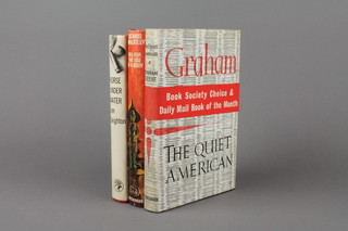 Graham Greene "The Quiet American" first edition 1955, published by William Heinemann Ltd and The Book Society with dust jacket, Dennis Wheatley "Bill For The Use of a Body" first edition 1964 by Hutchinsons of London with dust cover, Len Deighton "Horses Under Water" first edition 1965 by Jonathan Cape 30 Bedford Square, with dust jacket 