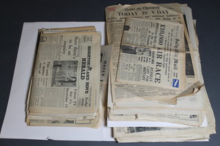 A collection of various War Time and later newspapers 