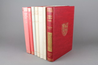 "A History of The County of Sussex" parts 1,2,3 - Volume VI, ditto "Index to Volumes" re 1-IV, VII and IX and volume Two and Four "A History of The County of Sussex" 
