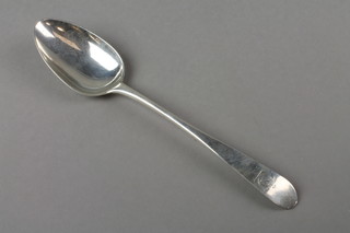 A Victorian Scottish silver table spoon with engraved armorial, Glasgow 1843, maker RG & S, 66 grams