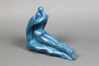 P Jamin.   A well patinated limited edition bronze group of a naked couple embracing, no 1 of 8, 12" 