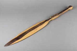 An African hardwood spear/paddle 26" 