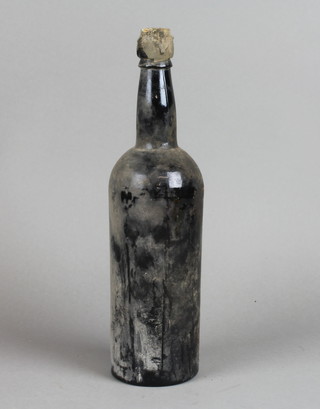 A bottle of 1896 port, no label