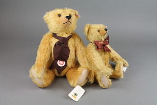 A Steiff yellow bear with growler 14", a Steiff centenary bear 1908 - 2008 11"  