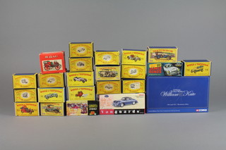 A collection of empty Matchbox Model of Yesteryear boxes 