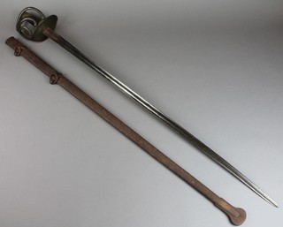 A French 1816 patent Cavalry sabre with 38" blade, gilt guard  
PLEASE NOTE THIS IS AN 1816 SWORD NOT 1810 AS ORIGINALLY CATALOGUED