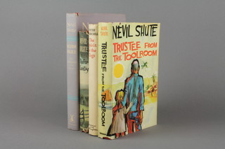 Nevil Shute "Trustee From the Tool Room" first edition 1960, ditto "The Far Country" 1952 and "Slide Rule" reprinted 1954, all published by William Heinmann and with dust jackets,  Peter Churchill "The Spirit in The Cage" published by Holder and Stoughton London 