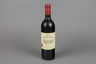A 1996 bottle of Chateau Pey Depont Medoc