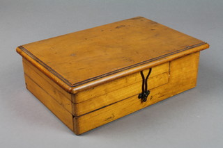 A 19th Century French paints box containing various paints, glass jars with hinged lid, marked Peintere et Dessin