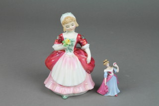 2 Royal Doulton figures - Valerie HN2107 5 1/2" and Amy M249   2"