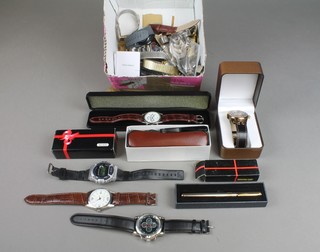 A quantity of gentleman's wristwatches 
