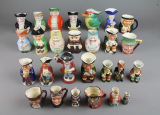 A collection of Toby jugs