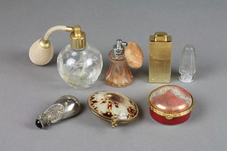 A gilt metal mounted shell purse and minor collectors items