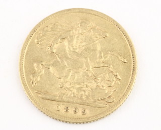 A half sovereign 1899