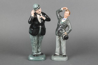 2 Royal Doulton figures - Stan Laurel HN2774 9" and Oliver Hardy HN2775 9" 