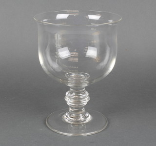 A 19th Century vase with a ring neck stem and splayed foot