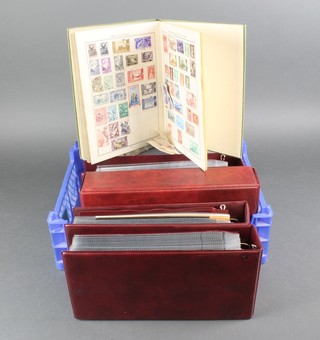 An Errimar Globetrotter stamp album together with 6 albums of first day covers 