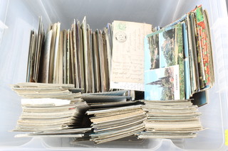 A large collection of postcards