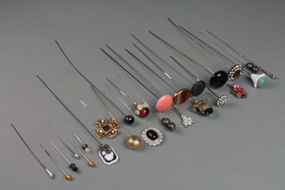 A quantity of Victorian and later hat pins