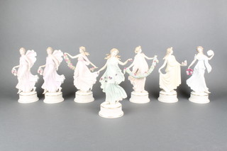 A set of 7 Wedgwood The Dancing Hours figurines