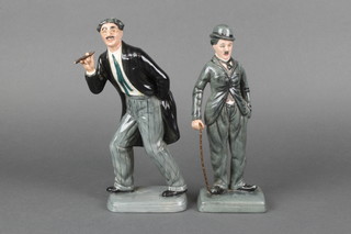 Two Royal Doulton figures - Charlie Chaplin HN2771 9" and Groucho Marx HN2777 9" 